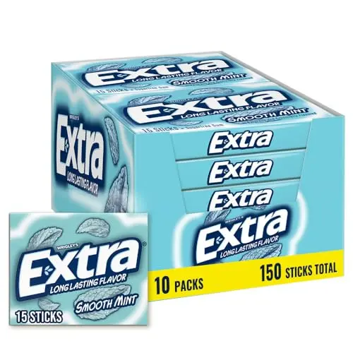 Extra Smooth Mint sugar-free chewing gum in bulk pack