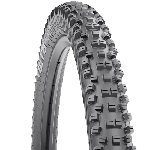 WTB Vigilante front mountain bike tire on aggressive trail