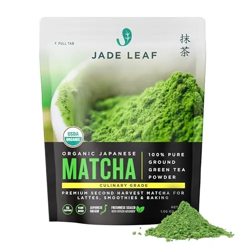 Jade Leaf Organic Matcha Green Tea Powder tin