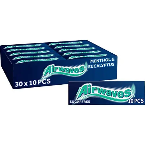 Airwaves Menthol and Eucalyptus sugar-free chewing gum package