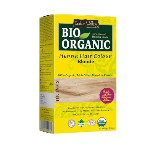 Indus Valley Bio Organic Natural Henna Hair Color box