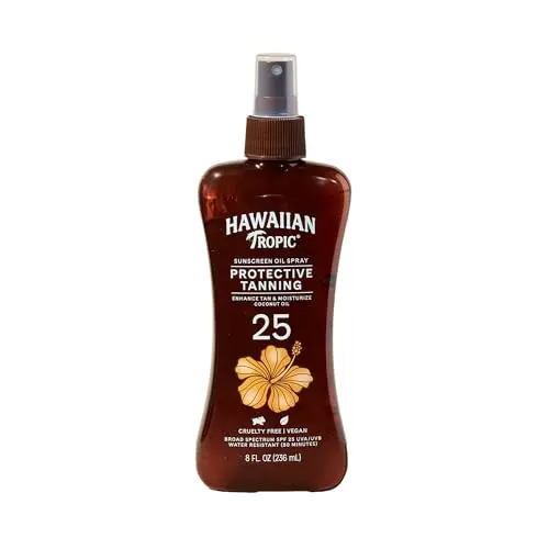 Hawaiian Tropic tanning oil pump spray with SPF 25