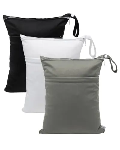 babygoal wet dry bags with double pockets for travel organization