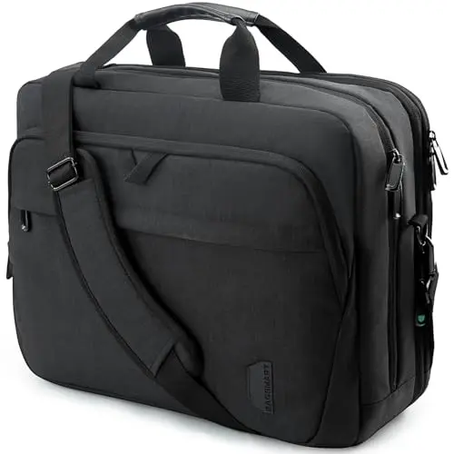 BAGSMART expandable laptop briefcase with TSA-friendly design
