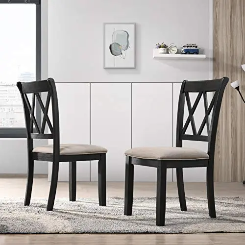 Roundhill Furniture upholstered dining chairs