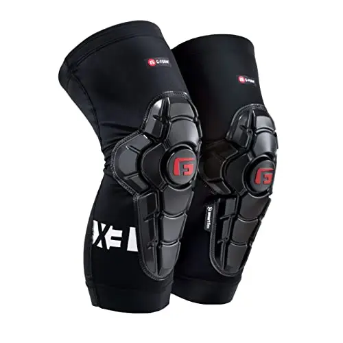 G-Form Pro-X3 knee guards with compression sleeve and Smartflex technology