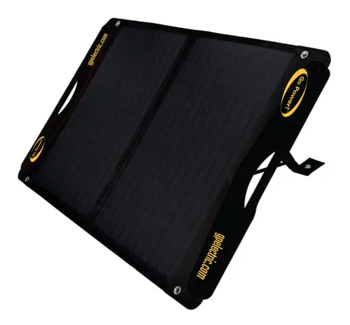 Go Power 100W solar panel with charge controller for camping