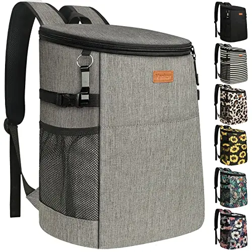 Vankor insulated cooler backpack in grey color