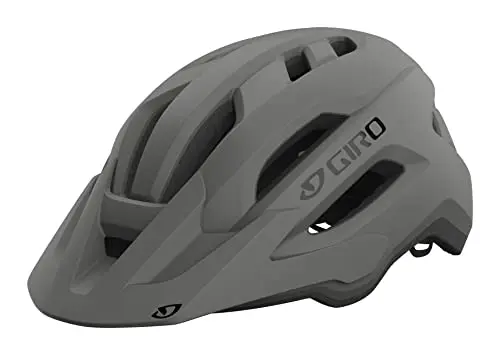 Giro Fixture II MIPS mountain bike helmet in matte titanium color showing ventilation vents