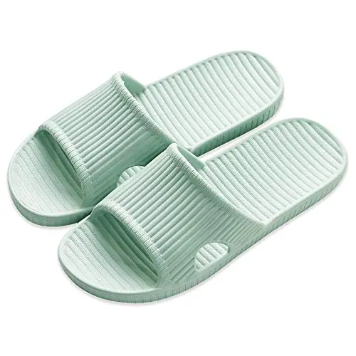 VIDSID breathable shower slippers in green color