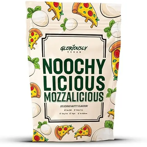 GLORIOUSLY VEGAN MozzaLicious powder mix in container