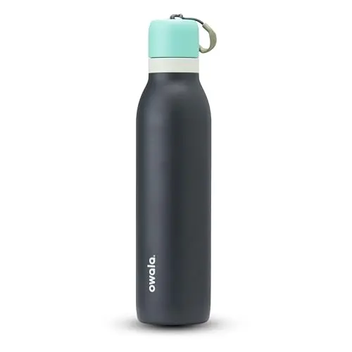 Owala FreeSip Twist insulated water bottle in foggy tide color