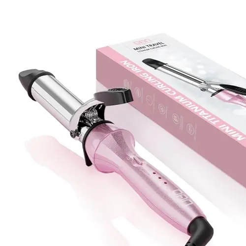 DAN Technology pink curling iron with adjustable settings