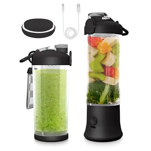 SSKAWorldwide black portable blender with 21oz capacity