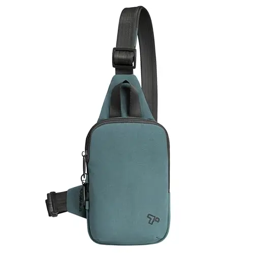 Travelon compact anti-theft sling bag with locking zippers