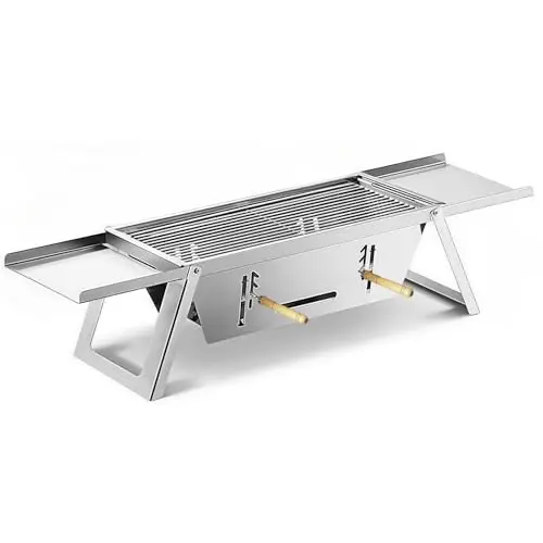 Xinkakai foldable stainless steel charcoal grill