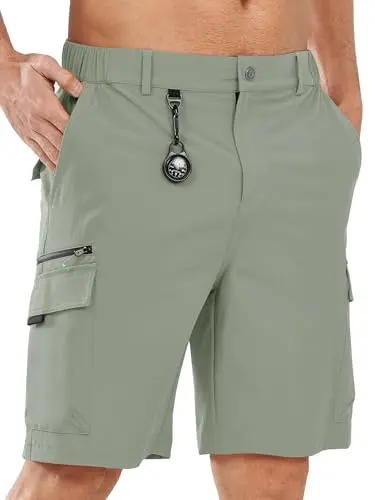NORTHYARD men's tactical cargo shorts with seven pockets for outdoor travel