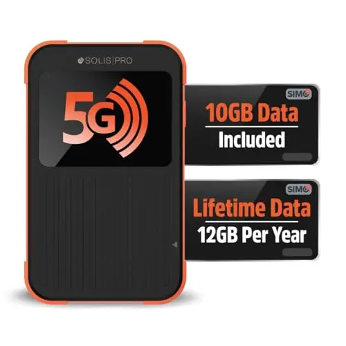 SIMO Solis Pro 5G mobile hotspot and power bank