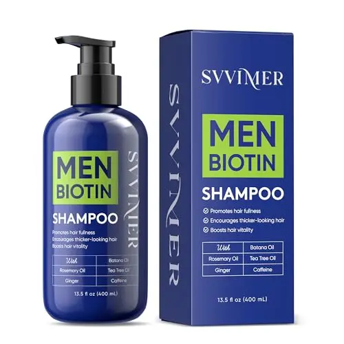 Svvimer Hair Growth Shampoo for Men bottle