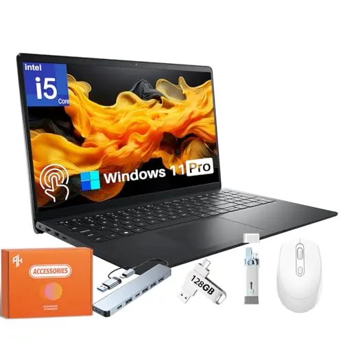 Dell Inspiron 15 touchscreen laptop with modern design